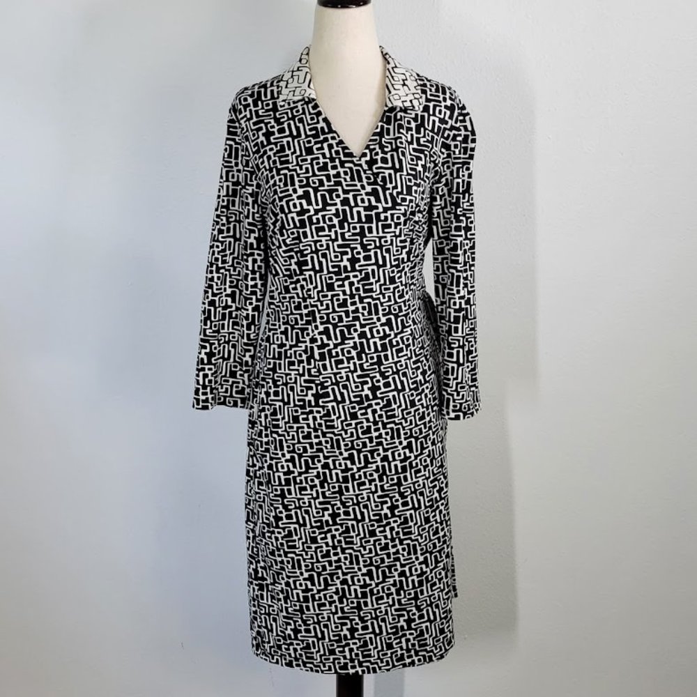 J.MCLAUGHLIN catalina print wrap dress Sz M